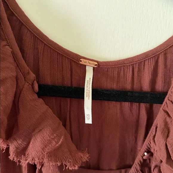 Freepeople Ruffle V-Neck Boho maxi dress - Picture 3 of 3